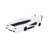 Twin Size Race Car-shaped Bed, White - Comfortable With Solid Guardrails Platform Bed Movable Wheels Functional And Stylish Bedroom Addition