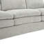 Fauteuil gris confortable avec coussin à deux couches. Tissu chenille. Courbe ergonomique. Coussin lombaire amovible. Coutures élégantes. Fabrication. L 33 po x H 32,7 po Fauteuil relax pour la maison. 31,9 po surdimensionné-1866656876