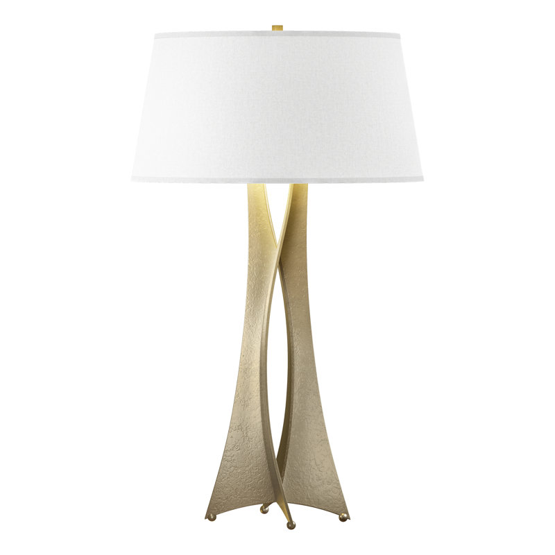 Lampe de table 33,4 po Moreau, Lin, Or doux