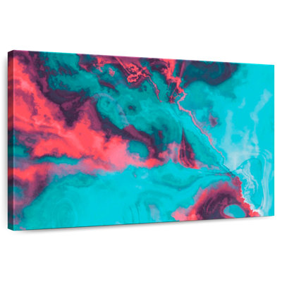 Avery abstrait ondulation rouge et bleue