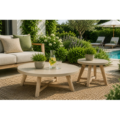 2-Pieces Ennio Round Coffee Table Set (set of 2 pcs)