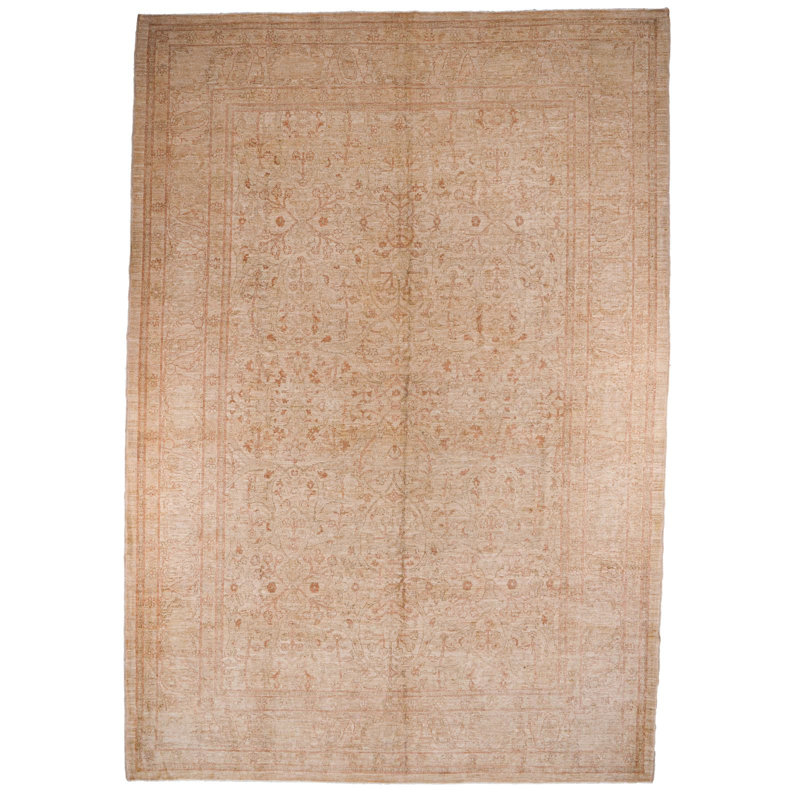 Tapis turc anusolien beige Oushak 10 x 15
