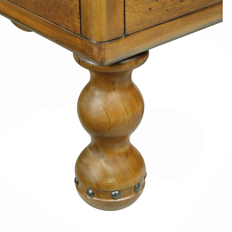 Table de bout en bois massif, table de bout rectangulaire étroite de 23,6 po avec tiroir, table de chevet rétro pour petits espaces, salon, chambre à coucher, assemblage facile