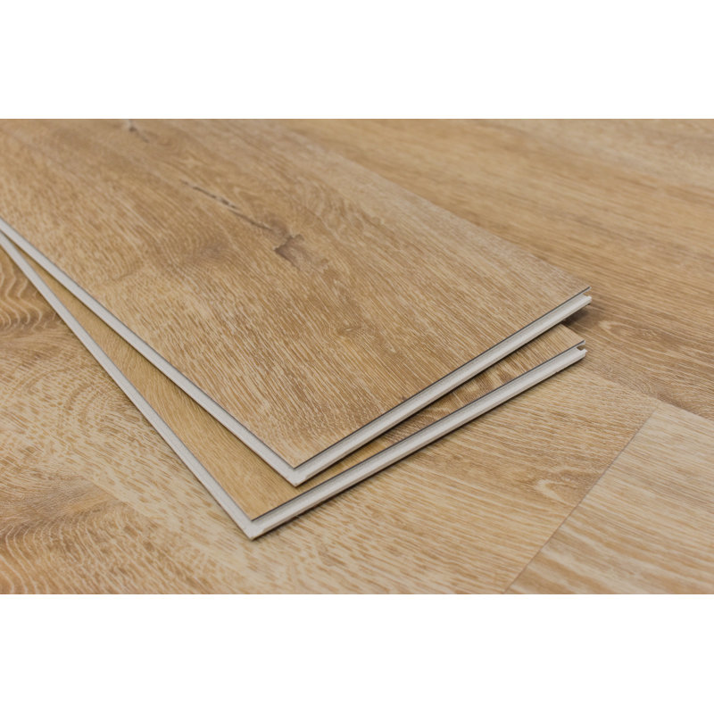 Planche en vinyle WPC de 9 po x 60 po x 8,5 mm, Chêne concept