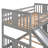 Bunk Bed With Slide And Ladder, Gray-514916512