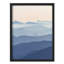 Nuage, horizon et dégradé bleu, chaîne de montagnes, nature, illustration, petit décor, œuvre d'art moderne-101376248-101376244