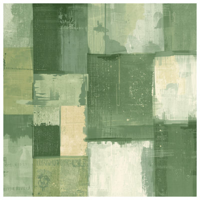 Green Beige Abstract Quilted Bedspread All Sizes