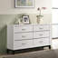 Commode double 6 tiroirs avec miroir Burrigan