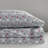 4 Pcs King Sheet In 100% Cotton Flannel Grey Ski Jump, Brushed For Soft Velvet Feel, Machine Washable Easy Care, With 1 Fitted Sheet, Flat 2 Pillowcases, - Elastic Fit Jump Of Flannel, Elasticized-125950406-125950408