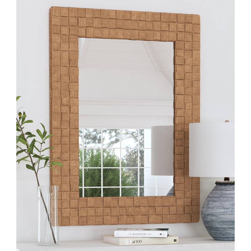 Caihla Rope Rectangular Wall Mirror