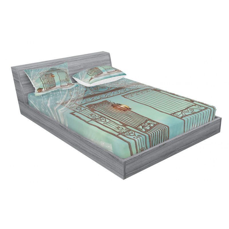 Microfiber Sheet Set, Queen Sheet Set with Fitted Sheet