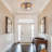 2-light Vintage Brushed Metal Flush Mount