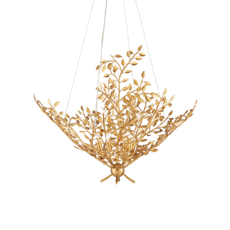 Huckleberry 8 - Light Wrought Iron Dimmable Empire Chandelier