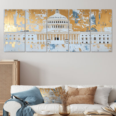 Mihos I - Patriotiste américain, art mural moderne, 5 pièces