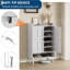Armoire à chaussures, grande armoire à chaussures avec 2 portes-1545158860