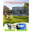 Trampoline d'extérieur, trampoline récréatif rond de 15 pi avec filet d'enclos, approuvé par l'ASTM, trampolines robustes, capacité de poids maximale de 470 lb, trampolines de jardin antirouille pour enfants et adultes