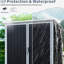 Remise de rangement extérieure 5 pi x 3 pi, armoire en résine imperméable noire, portes verrouillables, protégée, idéale pour les vélos et les outils de jardin, armoire avec étapes d'installation simple, protection, outils de masse pour l'extérieur