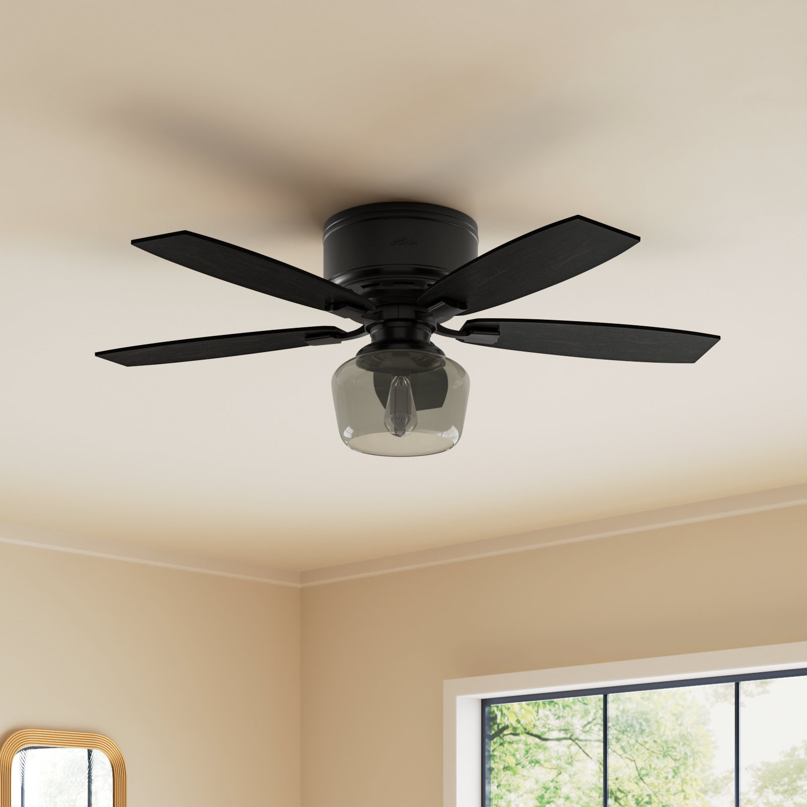 Bennett 52" Ceiling Fan with LED Light Kit, Matte Black
