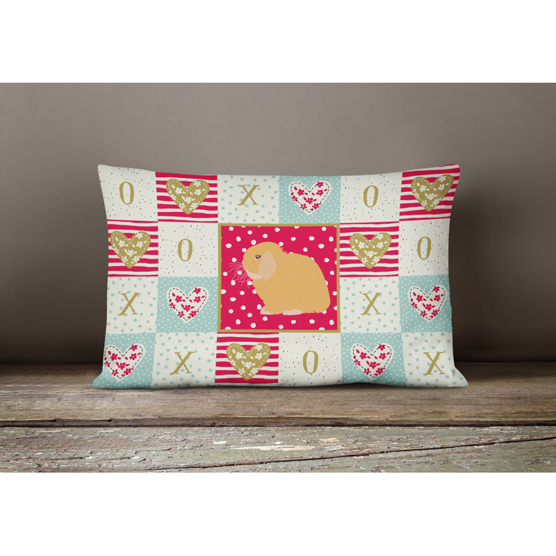  Coussin d'extérieur Holland Lop Rabbit Love