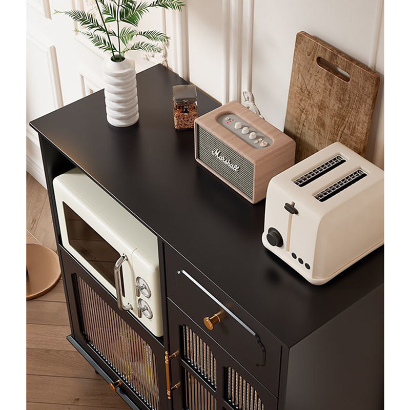 Retro Wall Mounted Minimalist Black Display Case