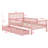 Wood Platform Bed With Guardrails On Both Sides And Drawers-416376841-416376886