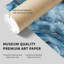 «Abstract Blue Geode Dreams II», reproduction d'art moderne sans cadre-1334580988