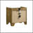 1-Drawer Nightstand with Integrated LED, Medium Oak