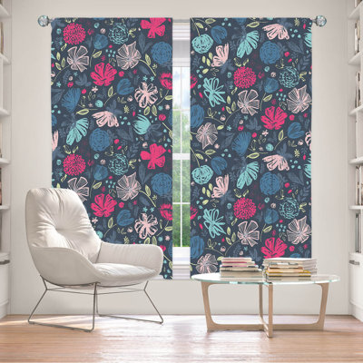 Paire de rideaux obscurcissant en polyester Everlyse