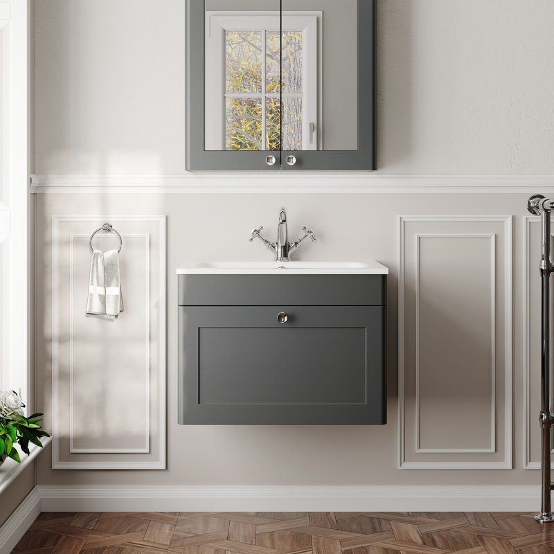 Classique Bathroom Vanity, Soft Black, 61 cm W