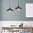 Leslie 11.8"W Black Satin Painted Cone-Shaped Pendant Lamp
