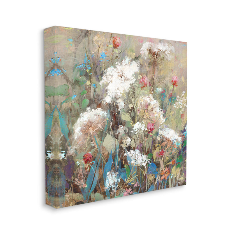 "Mixed Wildflower Nature Arrangement", art mural par Katie Swatland, H 24 po x l 24 po x P 1,5 po