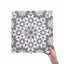 Cantico Taza Mixed Finish Lava Stone And Cement Mosaic Tile-144912277