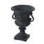 Urne pot à fleur en oxyde de magnésium noir antique-1858635639