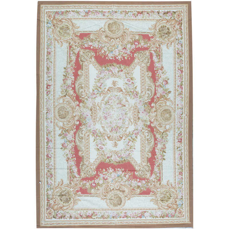 Hand-Knotted High-Quality Beige Area Rug