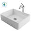 Ensemble de lavabo vasque de salle de bain en céramique blanche avec robinet KRAUS Elavo-4516567