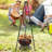 Outdoor Tripod Cooker with Adjustable Grill