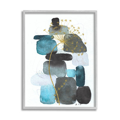" Blue Nature Rocks Dandelion " by Jocelyn Benford