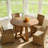 47.2" Solid Wood Round Dining Table