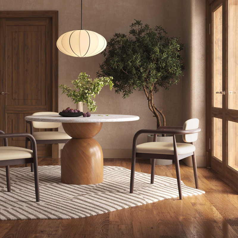 Chaise en cuir taupe Betsy