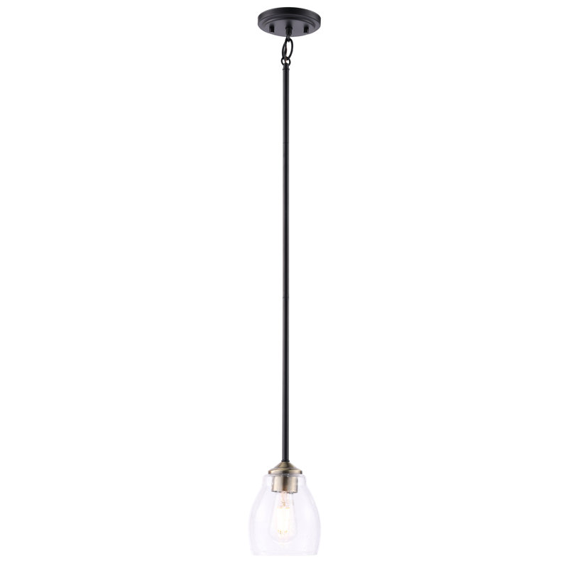 Luminaire suspendu Longickel Tides Blodwyn, Charbon / laiton teint