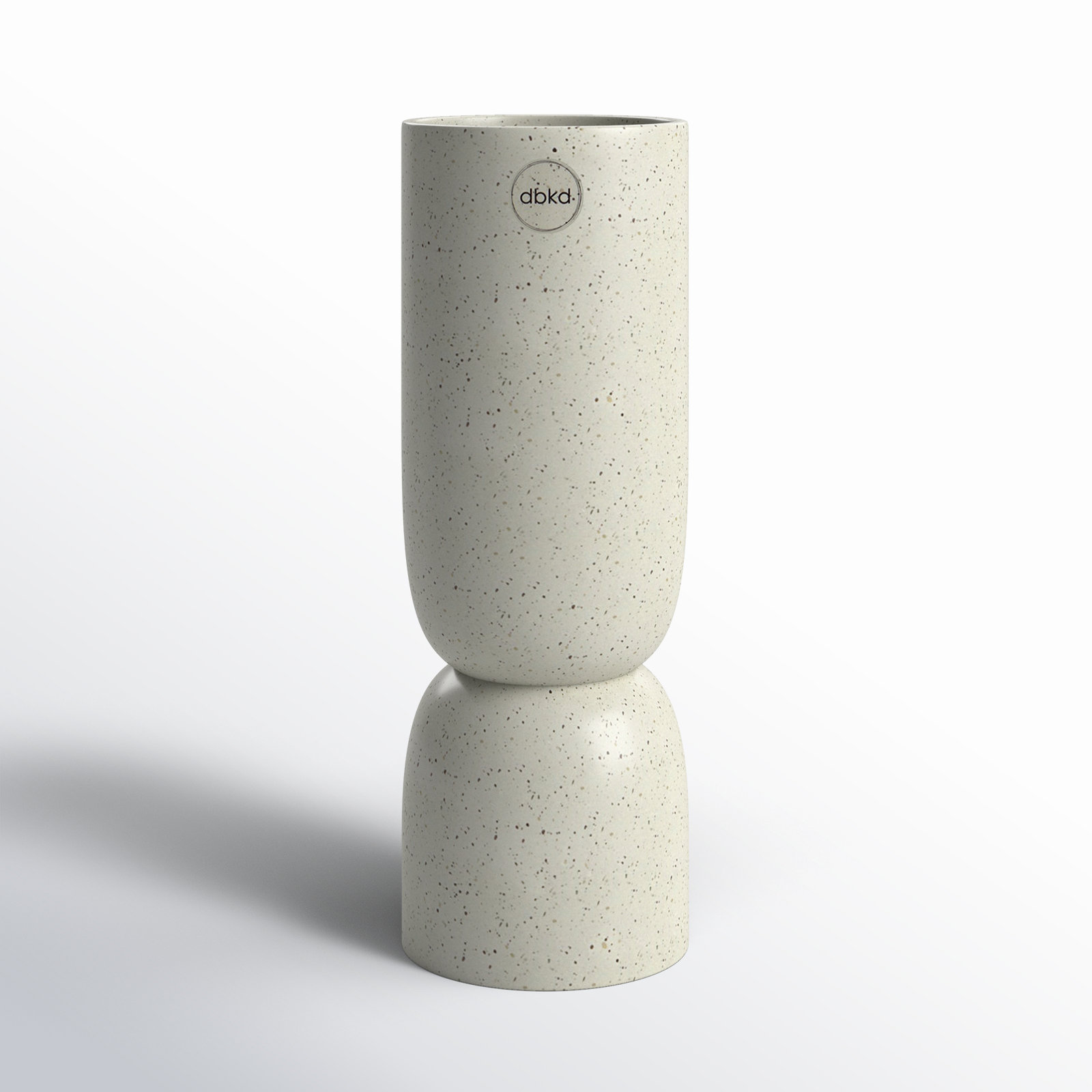 Ceramic Table Vase, White
