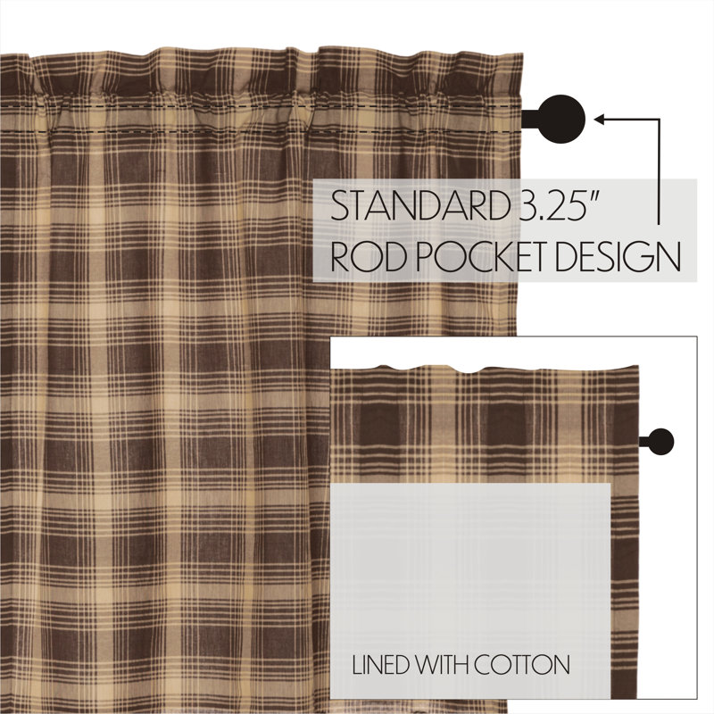 Castlekeep 100% Cotton Room Darkening Curtain Panel Pair, 40" W x 84" L