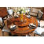 Gilemette Round Solid Wood Pedestal Dining Table-597839344