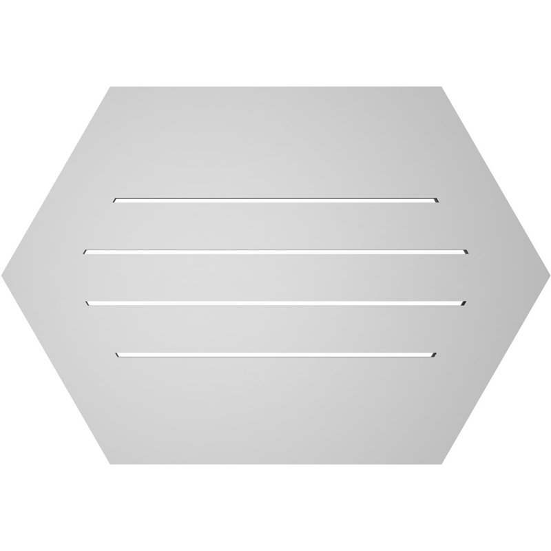 Évent horizontal fonctionnel à pignon en uréthane à surface horizontale Signature, H 22 po x l 32 po x P 1 po