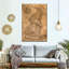 " Boho Vintage Elephant Canvas Print "-665210115