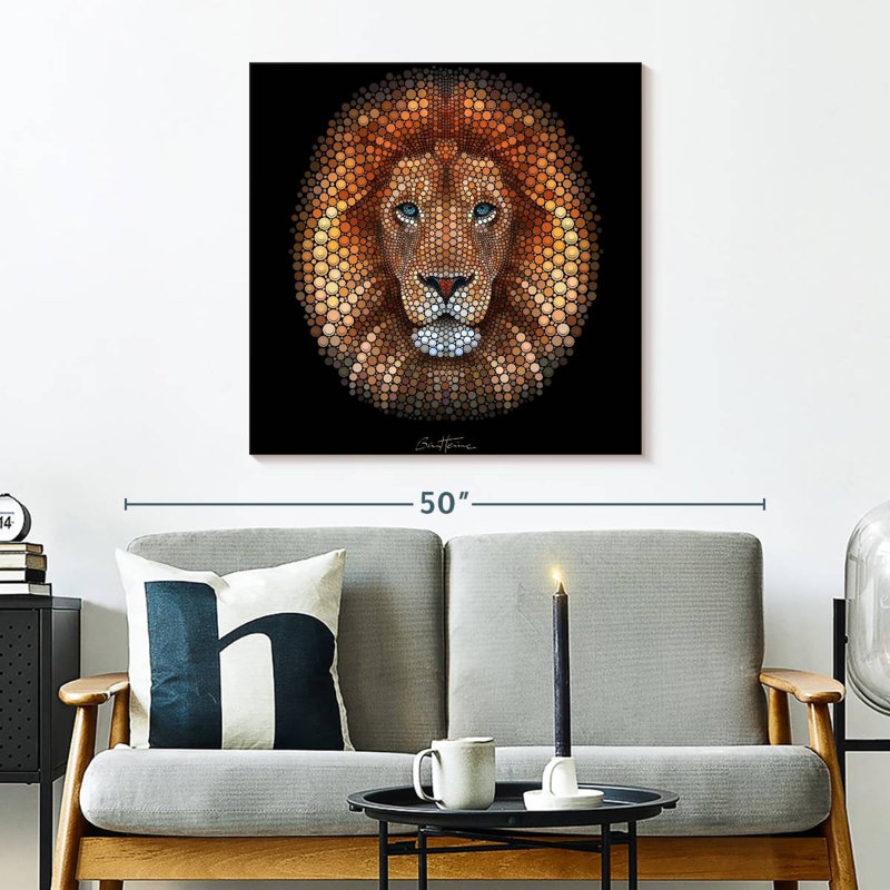 Brampt Digital Lion, 30" H x 30" W