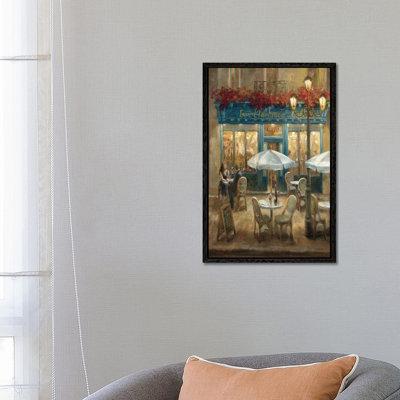 Paris Cafe I Crop by Danhui Nai - Painting on Canvas