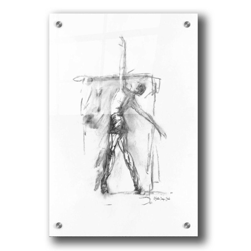 «Dance figure 2» par Stellar Design Studio, art mural en verre acrylique, H 36 po x l 24 po