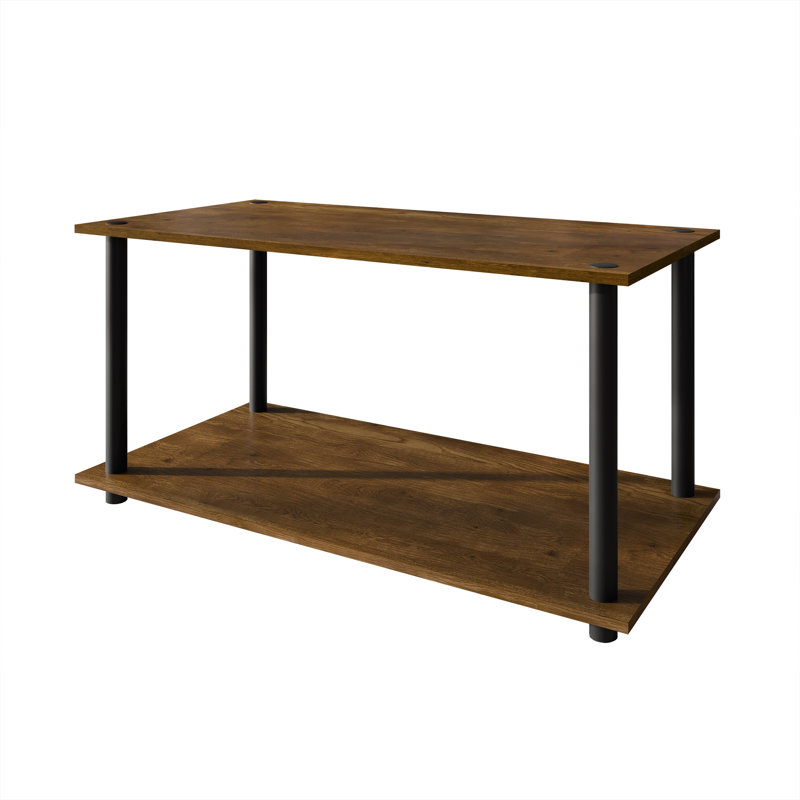 Easy Twist Assembly Coffee Table In Brown, Brown