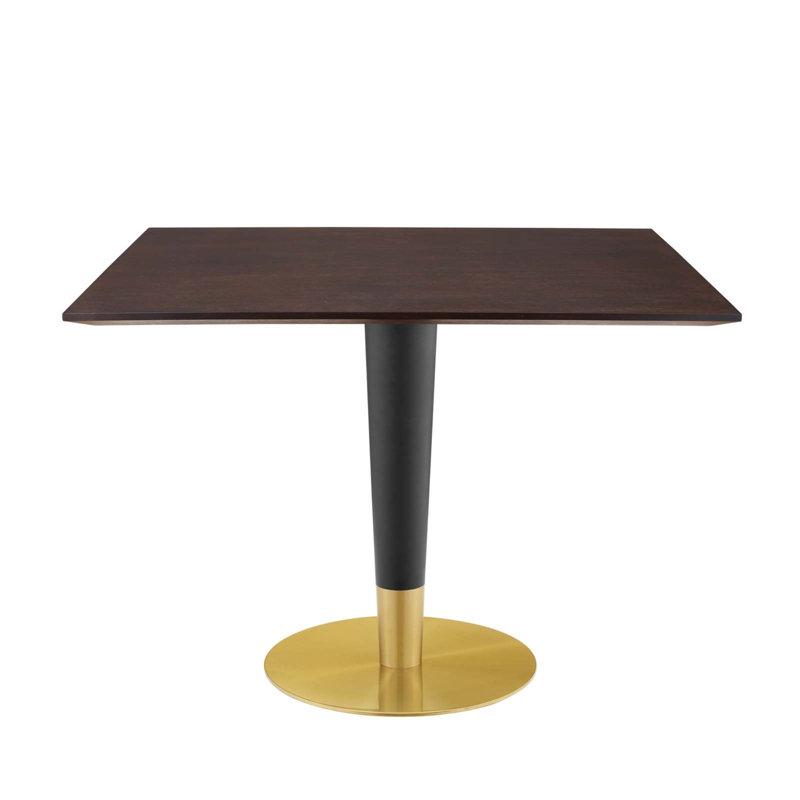 Table de salle à manger Zinque, l 39,5 po x L 39,5 po, Noyer cerise